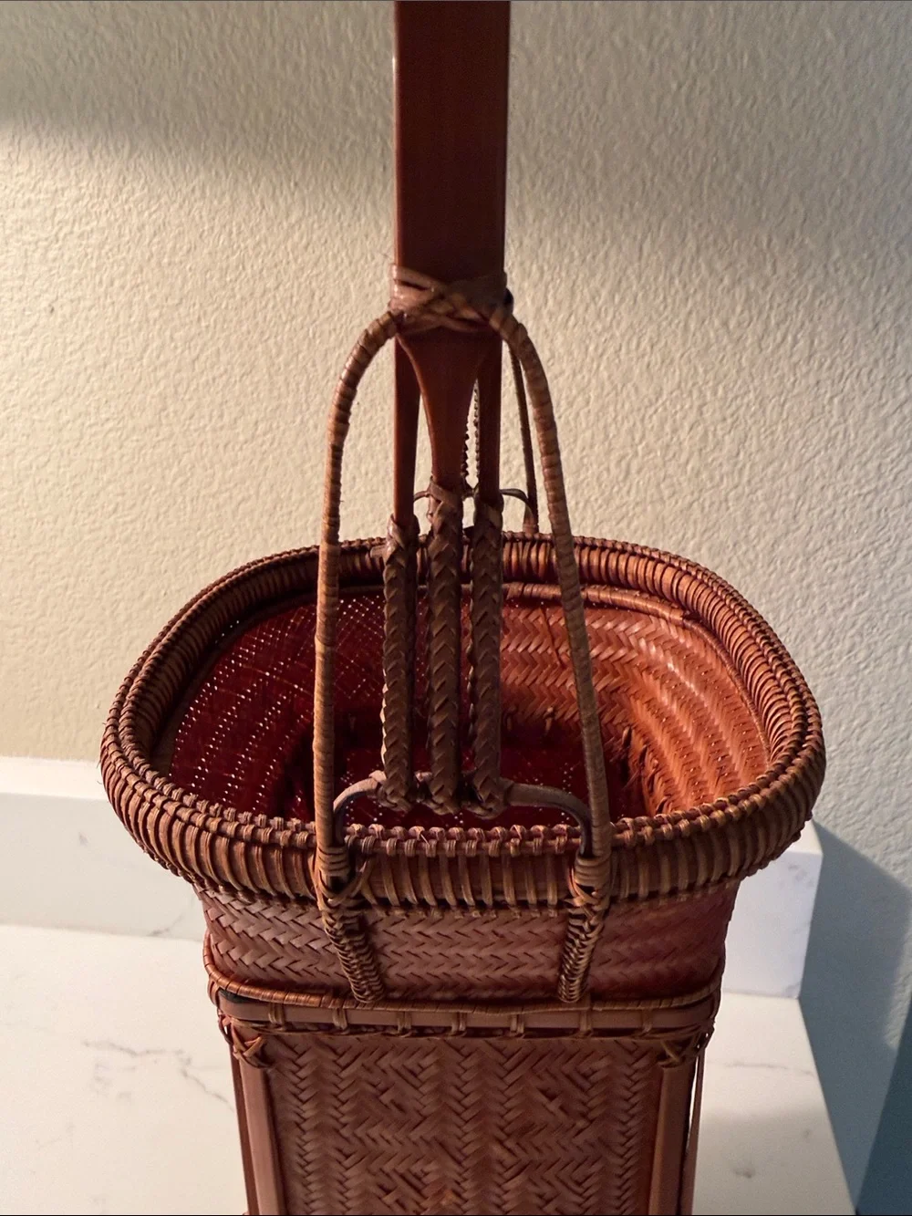 Vintage Ikebana Basket Medium